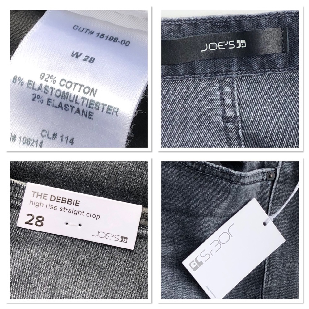 Joe’s Jeans The Debbie High Rise Cropped Black NWT - Picture 7 of 8